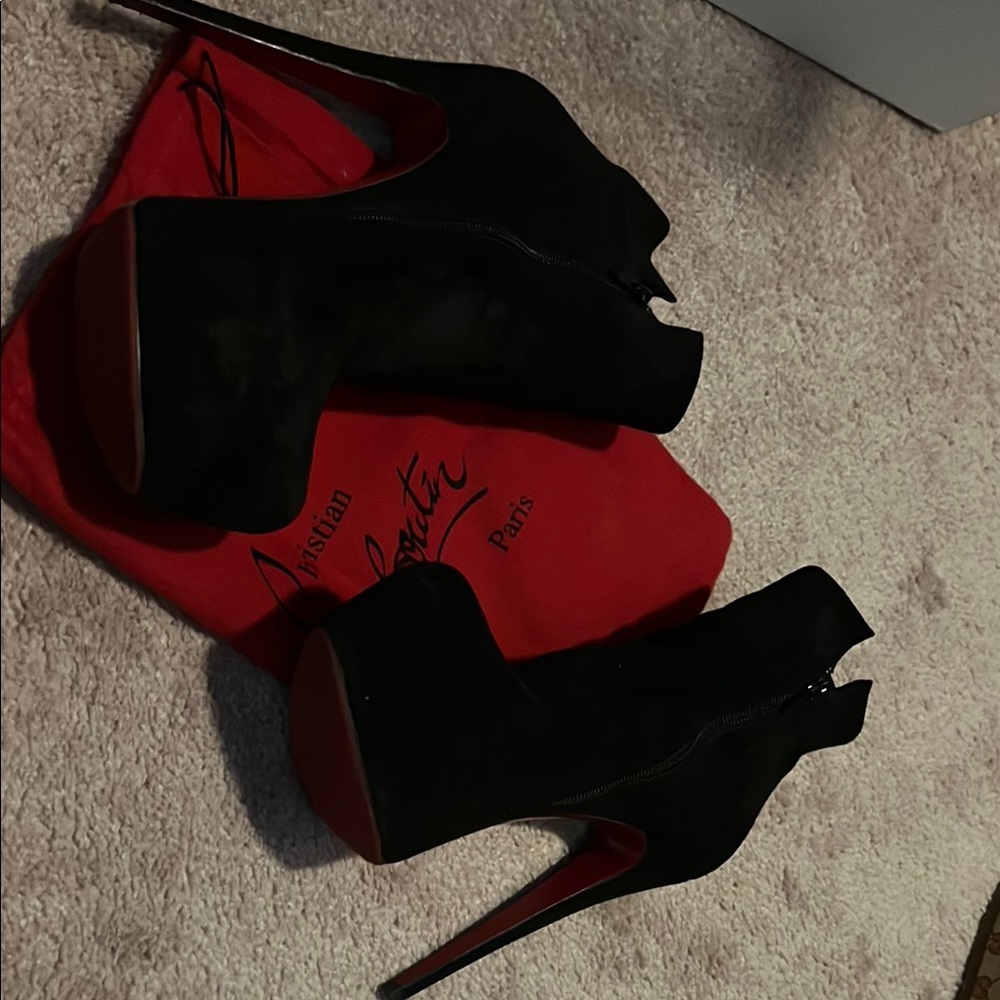 Christian Louboutin Black Platform Heels